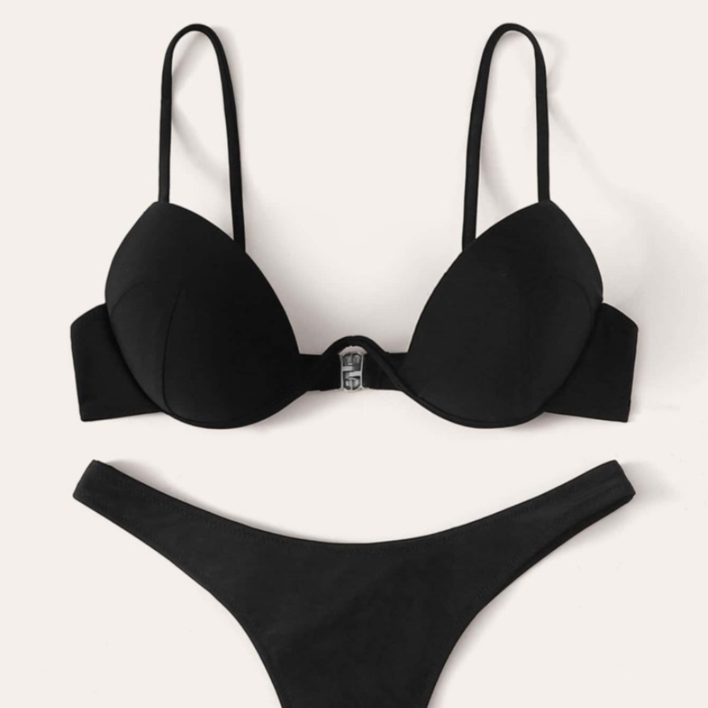 Black bathing suit top